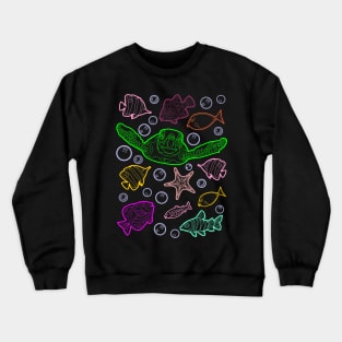 NIght Time Aquarium Crewneck Sweatshirt